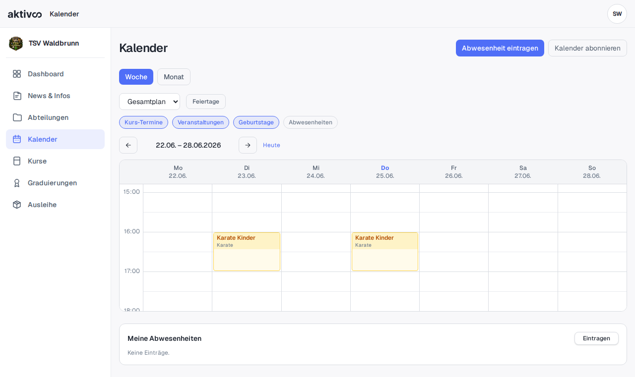 Kalender (Trainer)